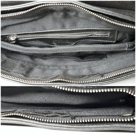 Leather Messenger Bag Black - Picture 9 of 10